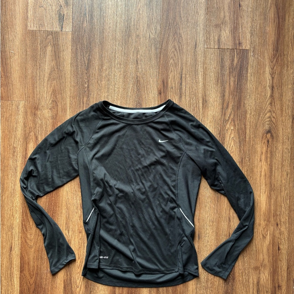 Nike Black Dri-FIT Long Sleeve Shirt